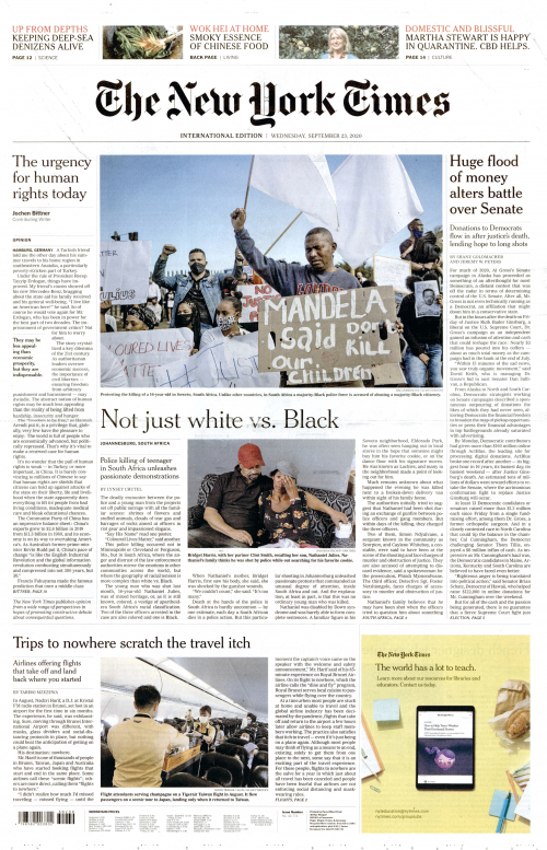 INTERNATIONAL THE NEW YORK TIMES (EX- INTERNATIONAL HERALD TRIBUNE)