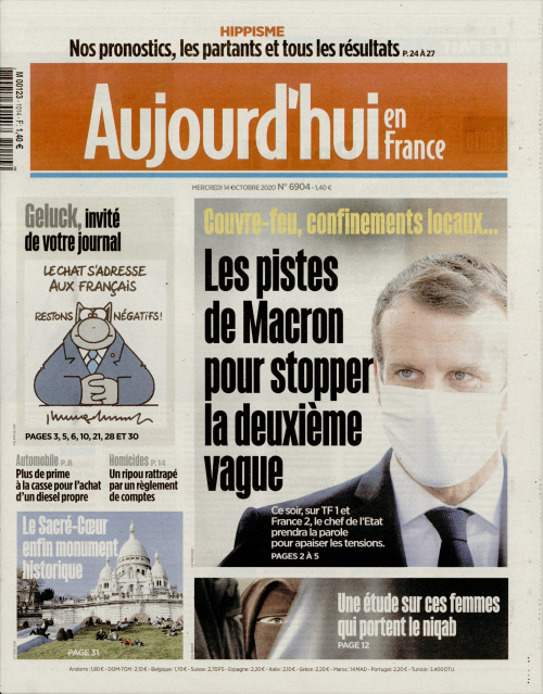 AUJOURD'HUI EN FRANCE