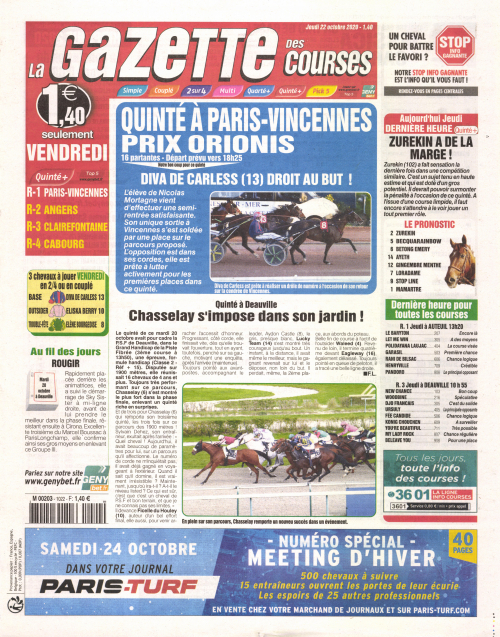 LA GAZETTE DES COURSES