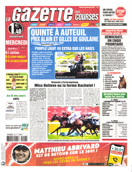 LA GAZETTE DES COURSES