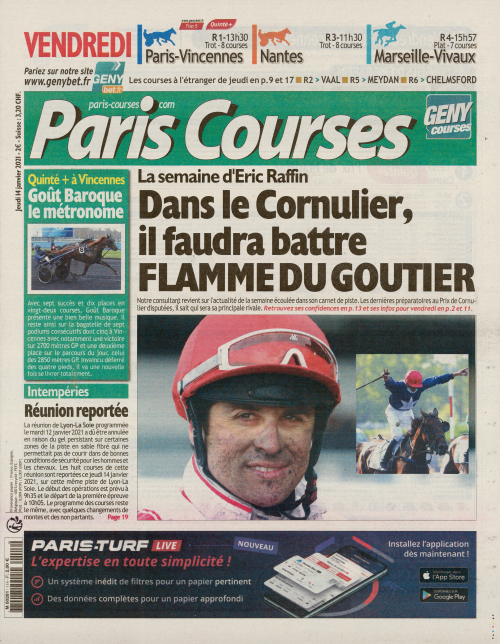 PARIS COURSES - QUOTIDIEN