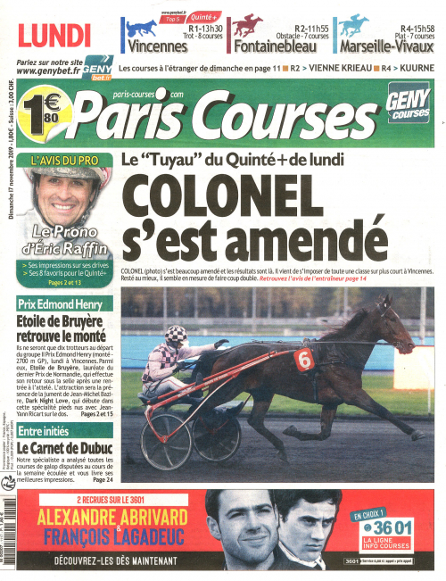PARIS COURSES (DIMANCHE)