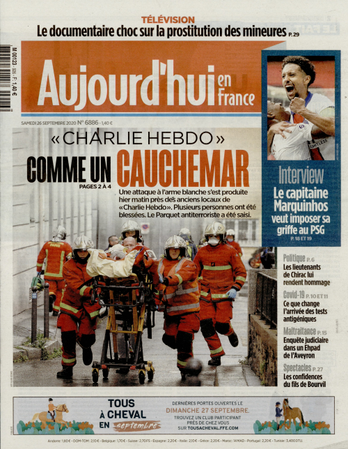 AUJOURD'HUI EN FRANCE