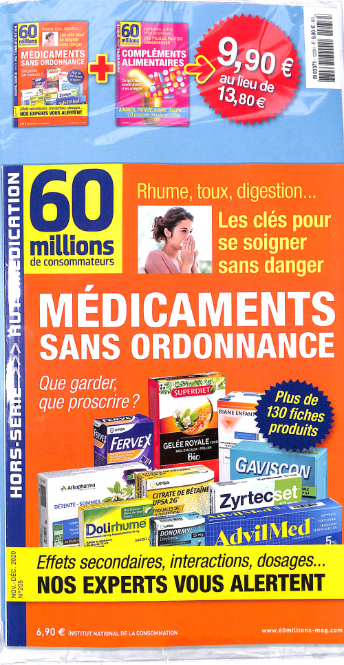 60 MILLIONS DE CONSOMMATEURS SPC.EXP + PRODUIT