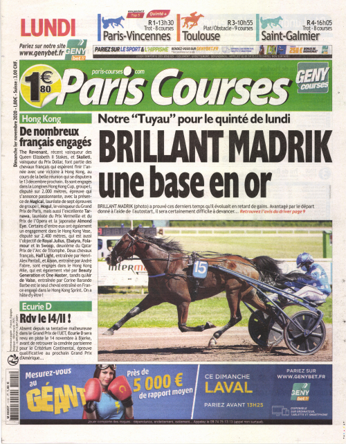 PARIS COURSES - QUOTIDIEN