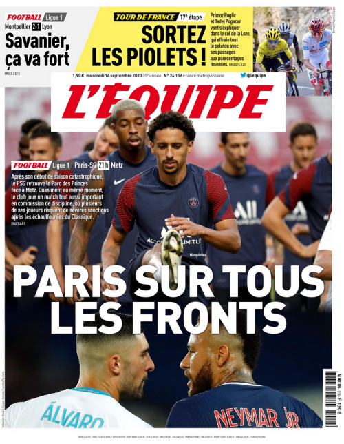 L'ÉQUIPE - MARDI / VENDREDI