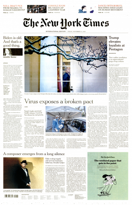 INTERNATIONAL THE NEW YORK TIMES (EX- INTERNATIONAL HERALD TRIBUNE)