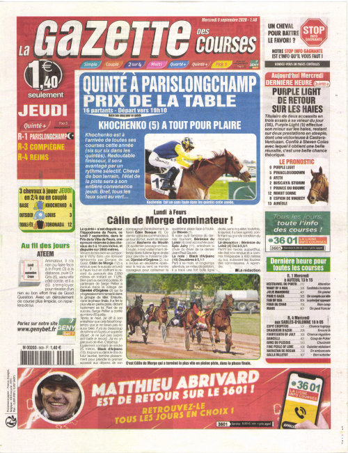 LA GAZETTE DES COURSES