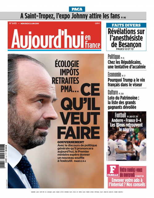 AUJOURD'HUI EN FRANCE