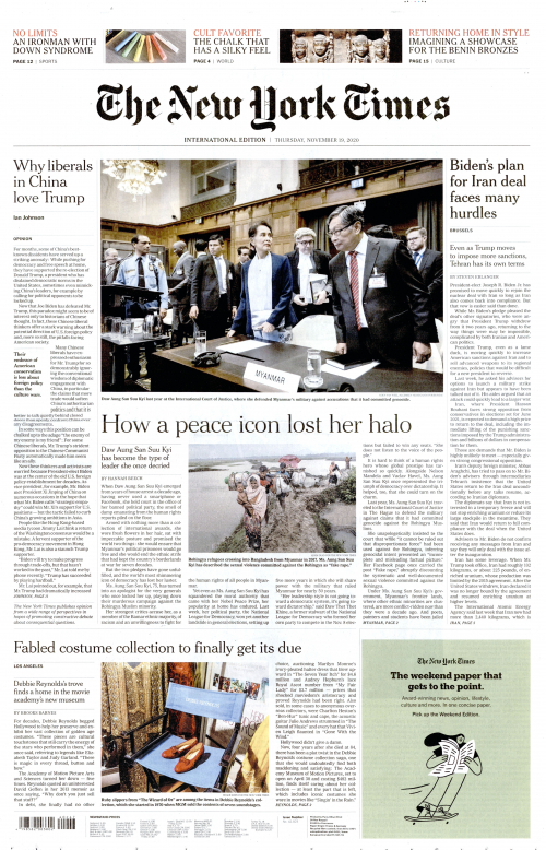 INTERNATIONAL THE NEW YORK TIMES (EX- INTERNATIONAL HERALD TRIBUNE)