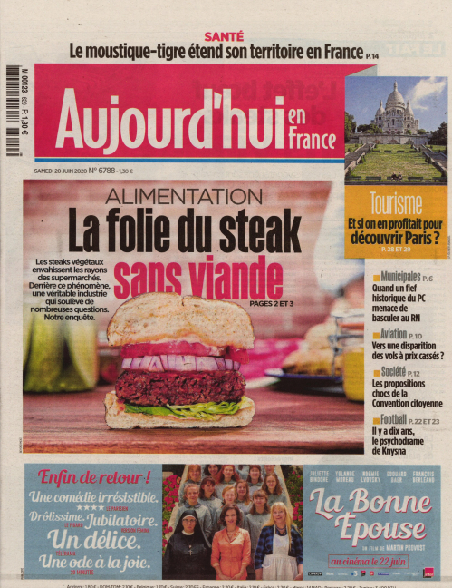 AUJOURD'HUI EN FRANCE