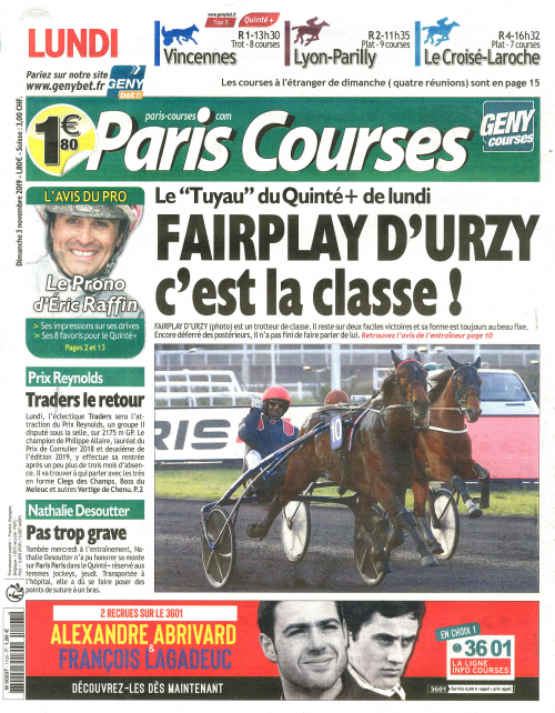 PARIS COURSES (DIMANCHE)