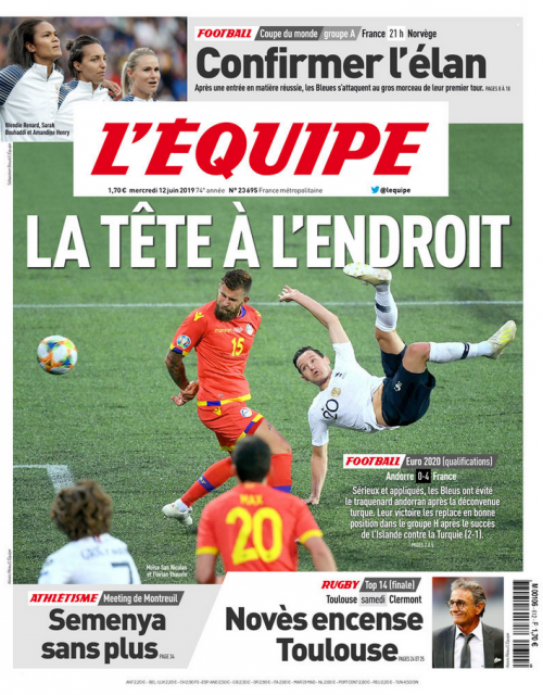 L'ÉQUIPE - MARDI / VENDREDI