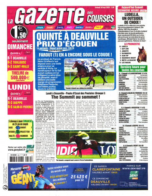 LA GAZETTE DES COURSES - SAMEDI DIMANCHE