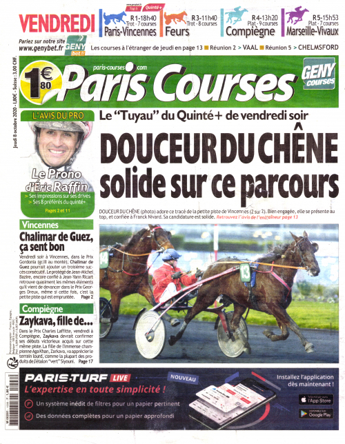 PARIS COURSES - QUOTIDIEN