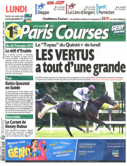 PARIS COURSES (DIMANCHE)