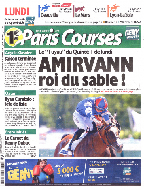 PARIS COURSES (DIMANCHE)