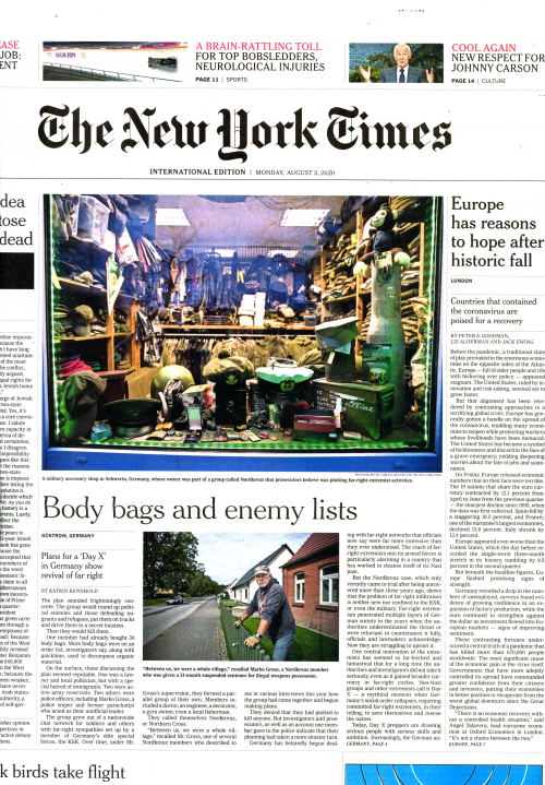 INTERNATIONAL THE NEW YORK TIMES (EX- INTERNATIONAL HERALD TRIBUNE)