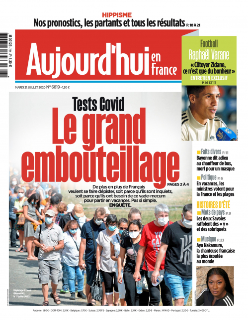 AUJOURD'HUI EN FRANCE