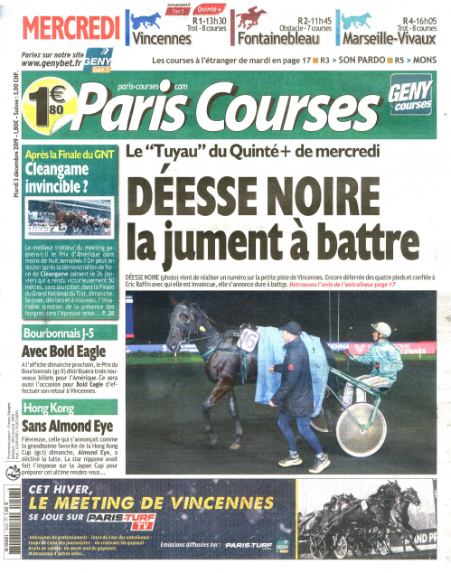 PARIS COURSES - QUOTIDIEN
