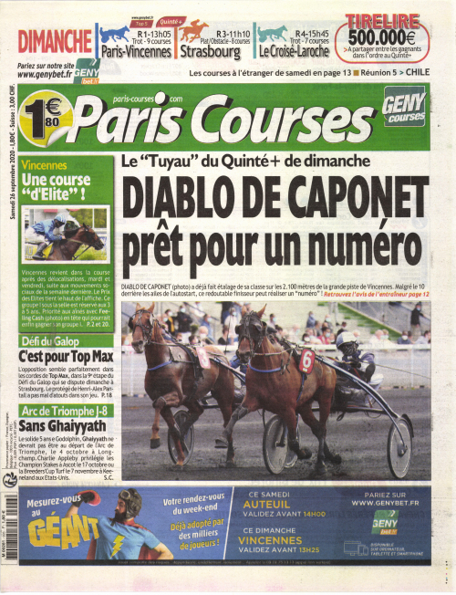 PARIS COURSES - QUOTIDIEN