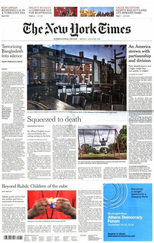 INTERNATIONAL THE NEW YORK TIMES (EX- INTERNATIONAL HERALD TRIBUNE)