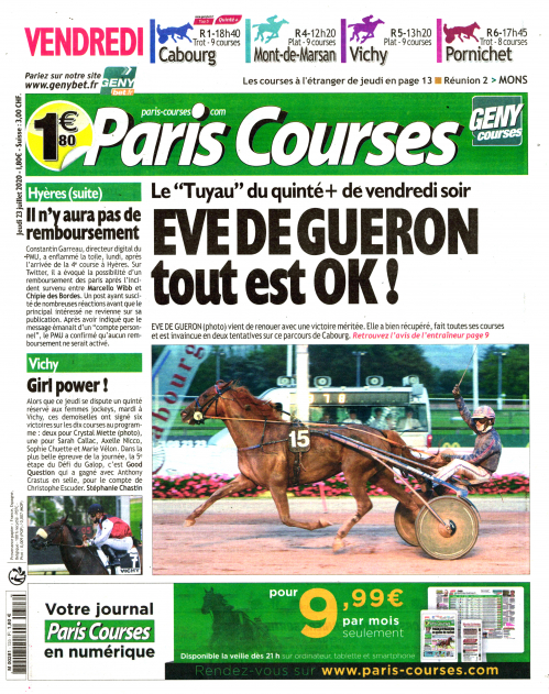 PARIS COURSES - QUOTIDIEN