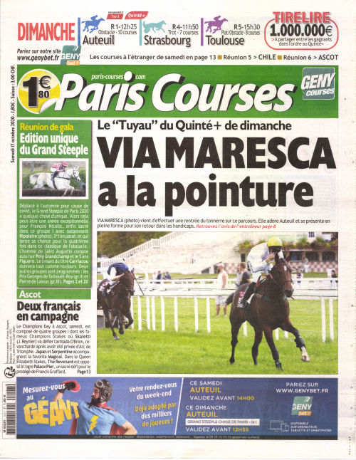 PARIS COURSES - QUOTIDIEN