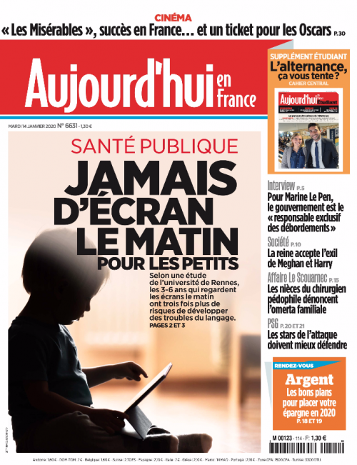 AUJOURD'HUI EN FRANCE
