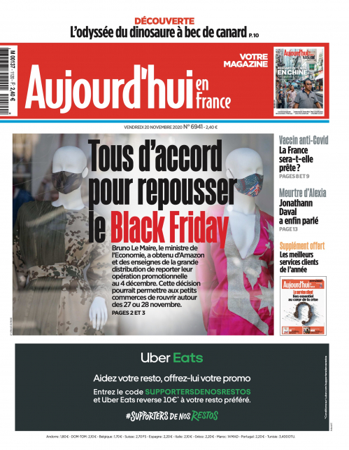 AUJOURD'HUI EN FRANCE - VENDREDI