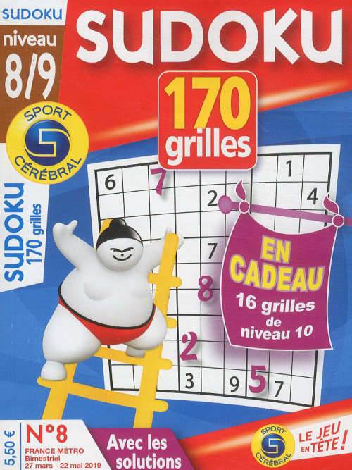 SUDOKU 170 GRILLES NIVEAU 8/9