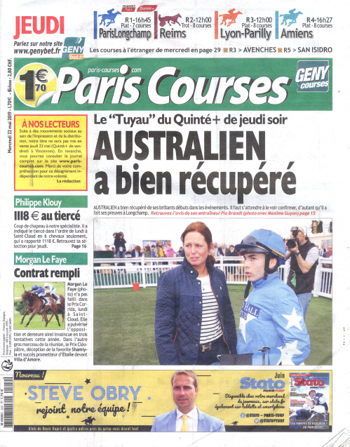 PARIS COURSES - QUOTIDIEN