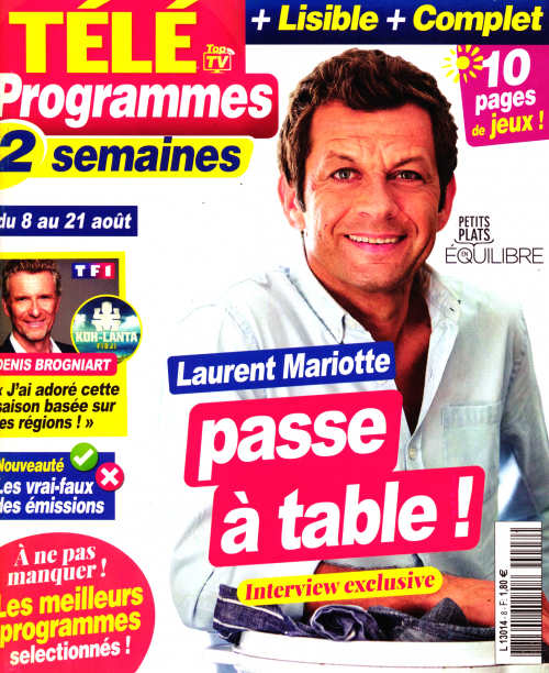 TÉLÉ PROGRAMMES 2 SEMAINES