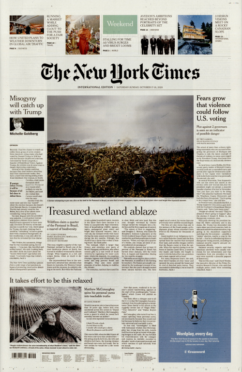 INTERNATIONAL THE NEW YORK TIMES (EX- INTERNATIONAL HERALD TRIBUNE)
