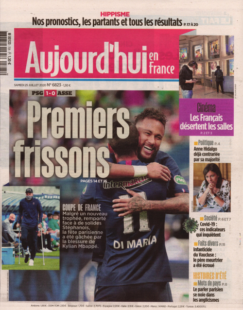 AUJOURD'HUI EN FRANCE