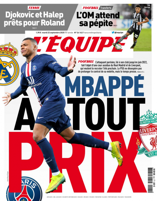 L'ÉQUIPE - MARDI / VENDREDI
