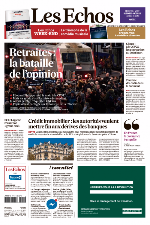LES ECHOS (VENDREDI)