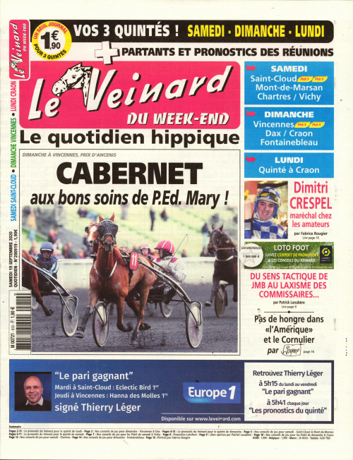 LE VEINARD DU WEEK-END
