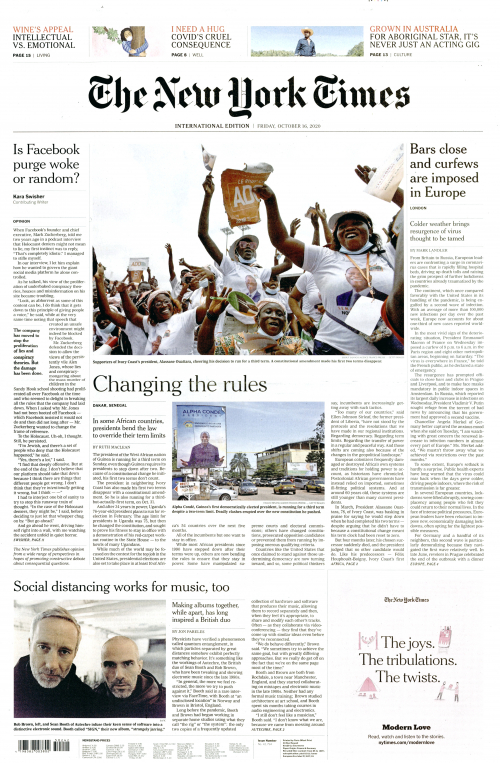 INTERNATIONAL THE NEW YORK TIMES (EX- INTERNATIONAL HERALD TRIBUNE)