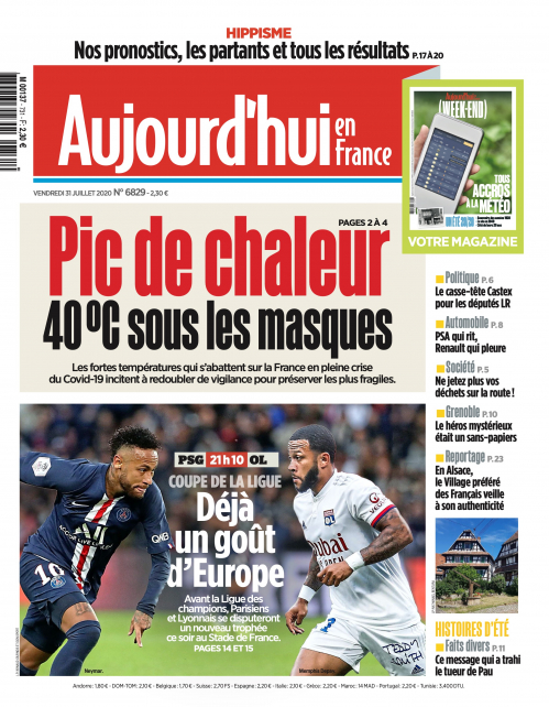 AUJOURD'HUI EN FRANCE - VENDREDI