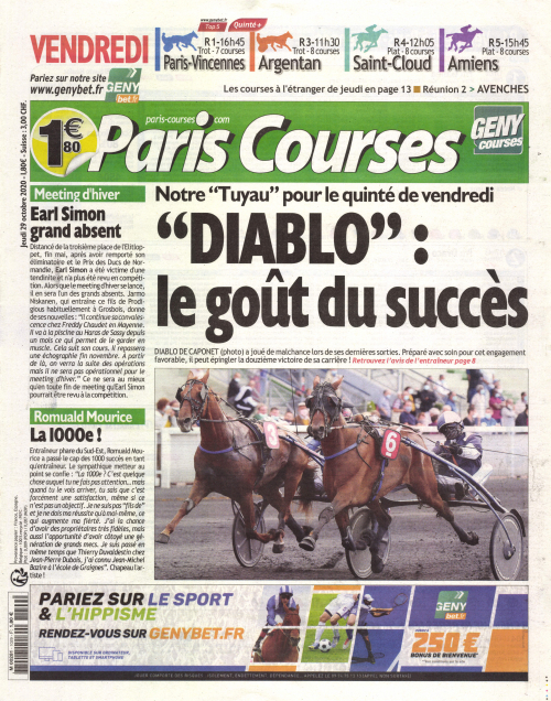 PARIS COURSES - QUOTIDIEN
