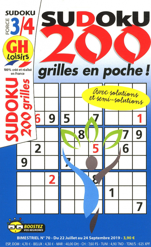 GH SUDOKU 200 GRILLES EN POCHE