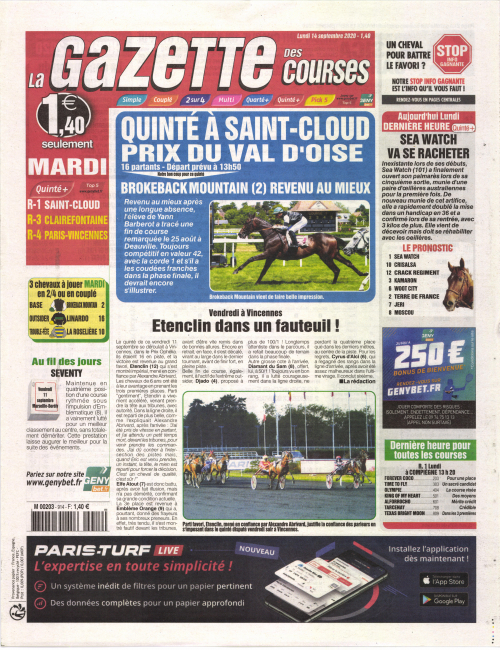 LA GAZETTE DES COURSES