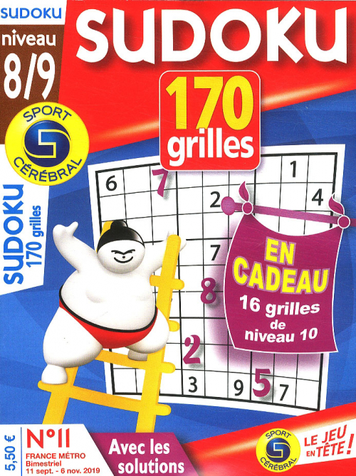SUDOKU 170 GRILLES NIVEAU 8/9