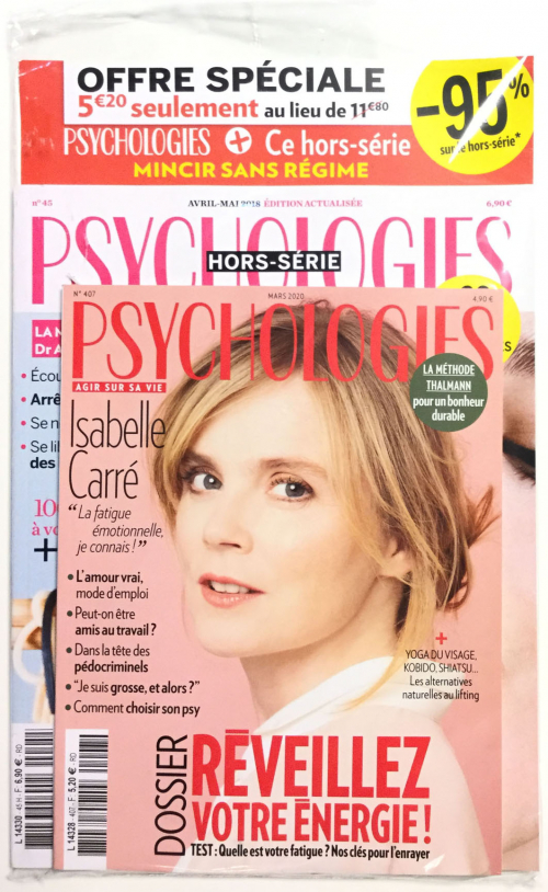 PSYCHOLOGIES MAGAZINE POCHE + PSYCHOLOGIES MAGAZINE HS ANCIEN