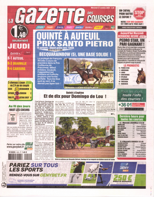 LA GAZETTE DES COURSES