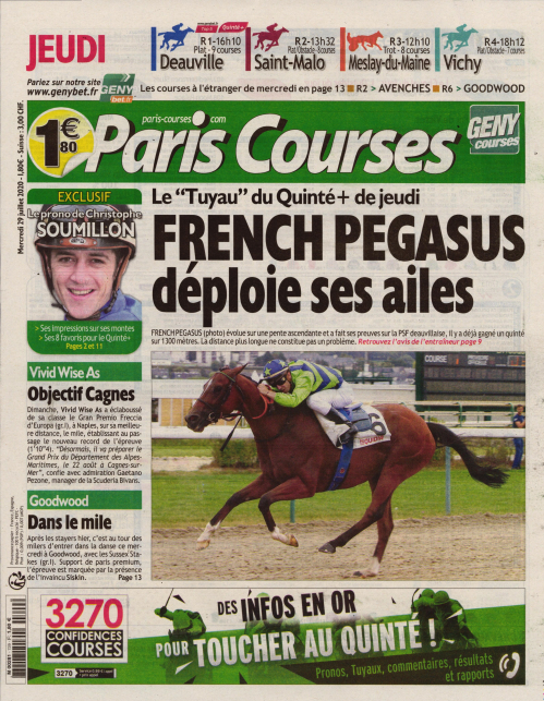 PARIS COURSES - QUOTIDIEN