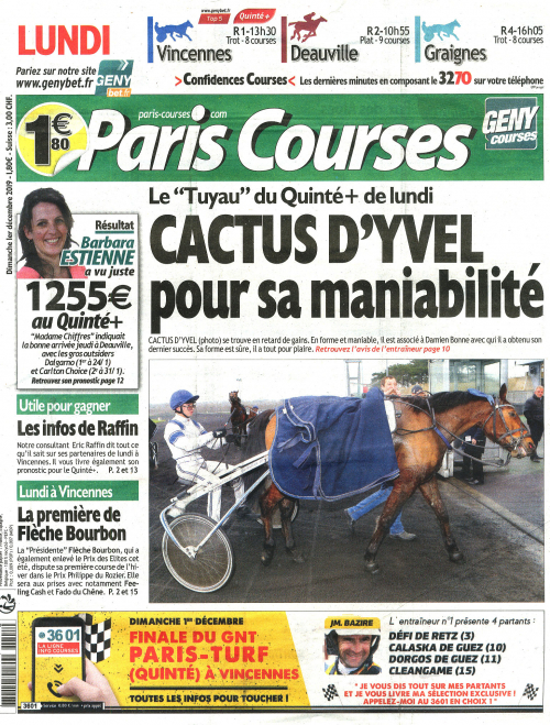 PARIS COURSES (DIMANCHE)
