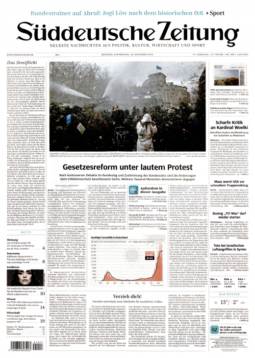 SÜDDEUTSCHE ZEITUNG (DEU) SEMAINE
