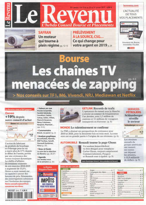 LE REVENU HEBDO - BOURSE